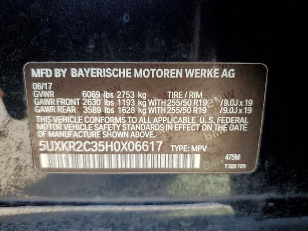 2017 BMW X5 sDrive35i