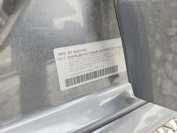 2012 AUDI A4 quattro Premium Plus