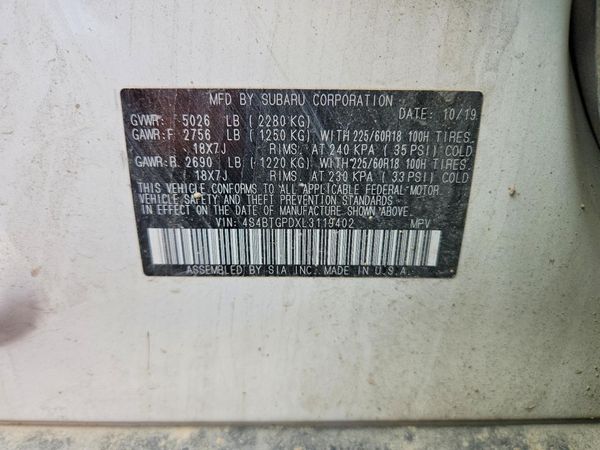2020 SUBARU OUTBACK Touring+M/R+NAVI(HK)