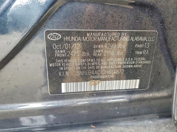 2013 HYUNDAI SONATA