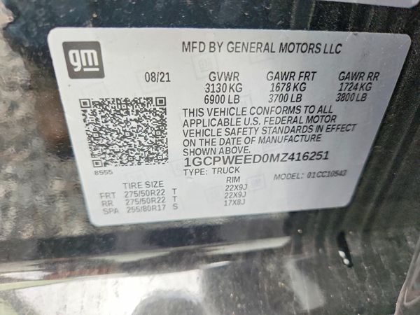 2021 CHEVROLET SILVERADO LTZ
