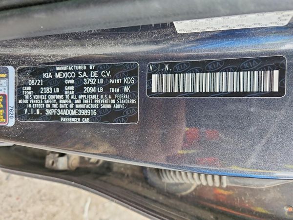 2021 KIA FORTE GT Line