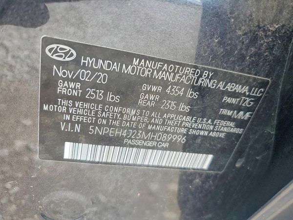 2021 HYUNDAI SONATA Limited