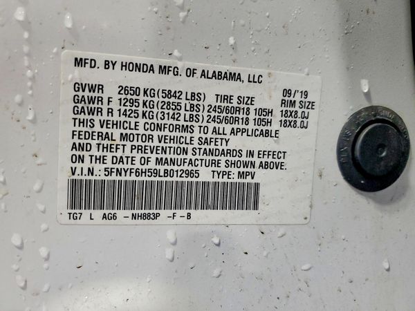 2020 HONDA PILOT EXL