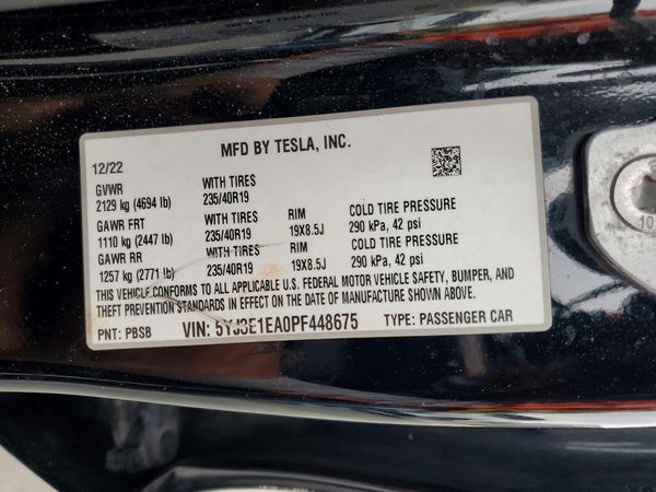 2023 TESLA MODEL 3