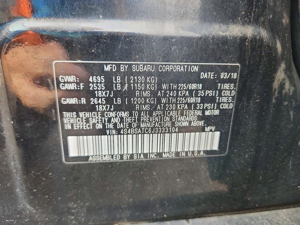 2018 SUBARU OUTBACK Touring+M/R+ES+NAV