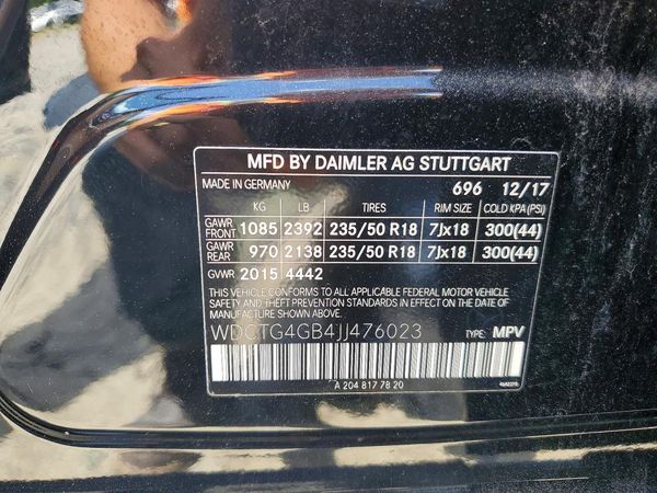 2018 MERCEDES-BENZ GLA GLA250-4M