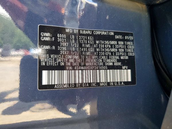 2023 SUBARU ASCENT ONYX ES, SMART, M/R