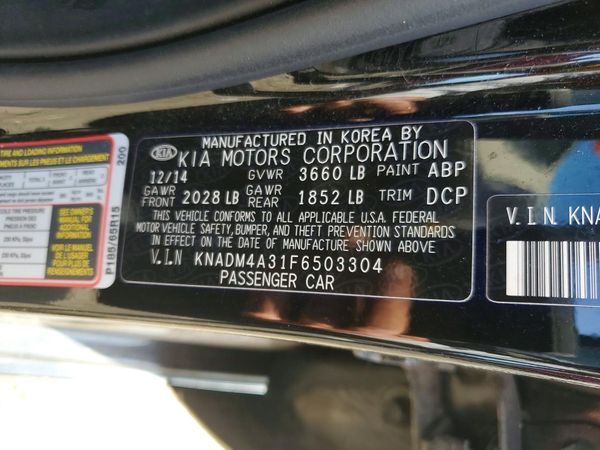2015 KIA RIO GL - Middle-low
