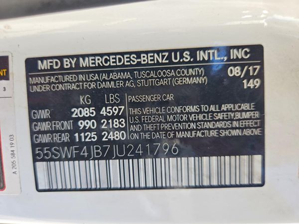 2018 MERCEDES-BENZ C C300
