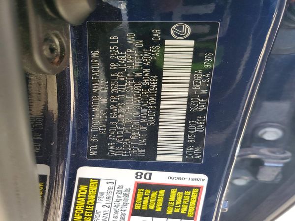 2021 LEXUS ES 350 350 Premium
