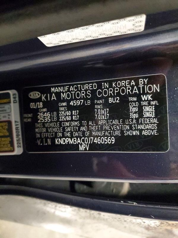 2018 KIA SPORTAGE QL