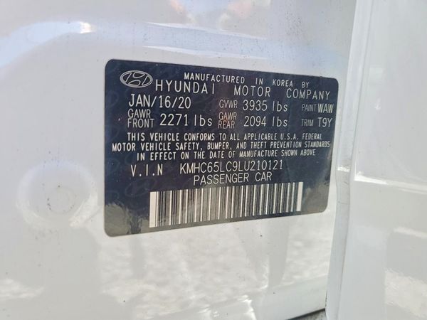 2020 HYUNDAI IONIQ Blue