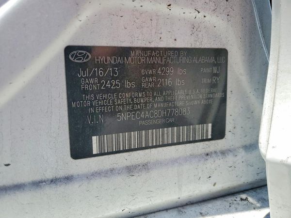 2013 HYUNDAI SONATA