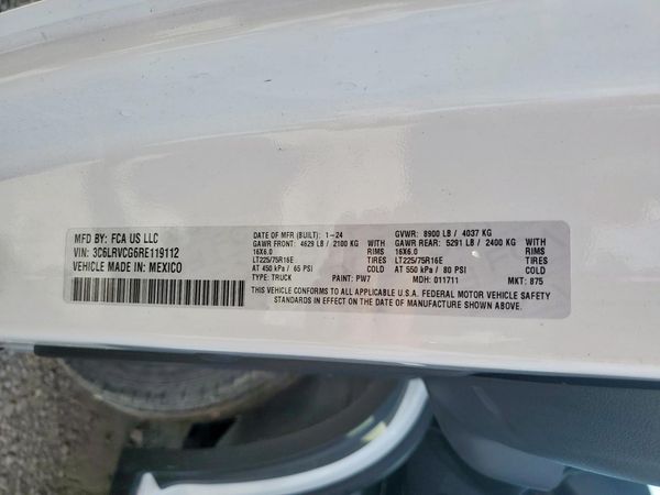 2024 RAM PROMASTER 2500