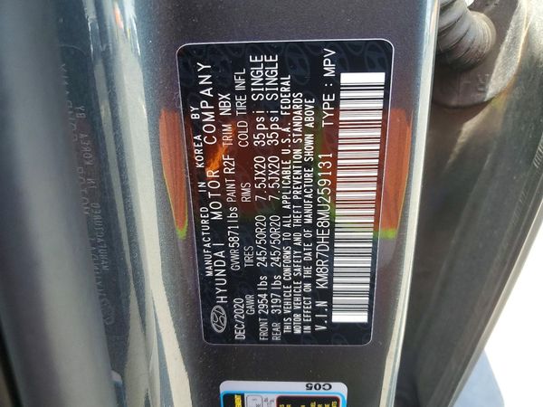 2021 HYUNDAI PALISADE Calligraphy