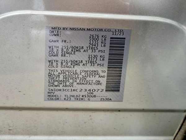 2024 NISSAN PATHFINDER SL