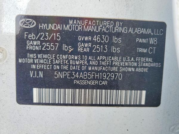 2015 HYUNDAI SONATA