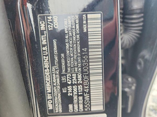 2015 MERCEDES-BENZ C 4-MATIC