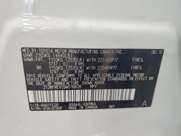 2016 TOYOTA RAV4 XLE (M Grade)