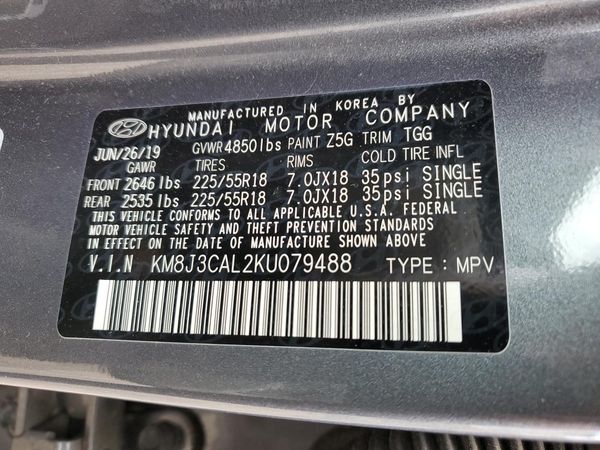 2019 HYUNDAI TUCSON