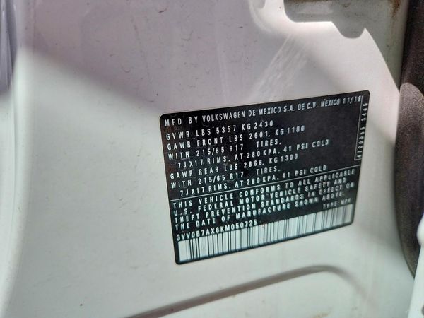 2019 VOLKSWAGEN TIGUAN 4Motion S