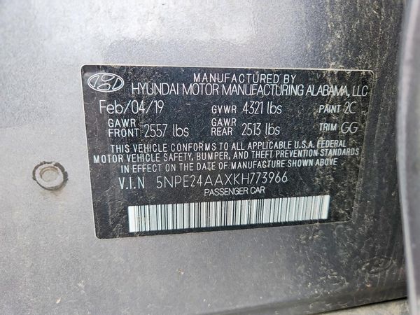 2019 HYUNDAI SONATA Eco Turbo, SE