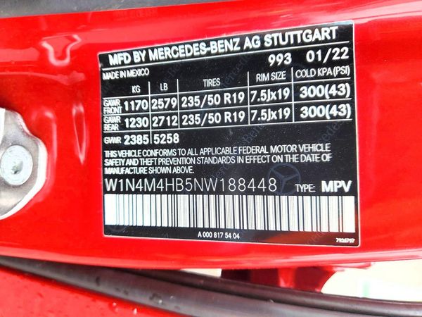 2022 MERCEDES-BENZ GLB GLB250 / GLB250 4MATIC