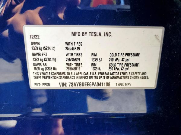 2023 TESLA MODEL Y