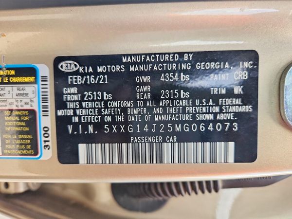 2021 KIA K5 LXS