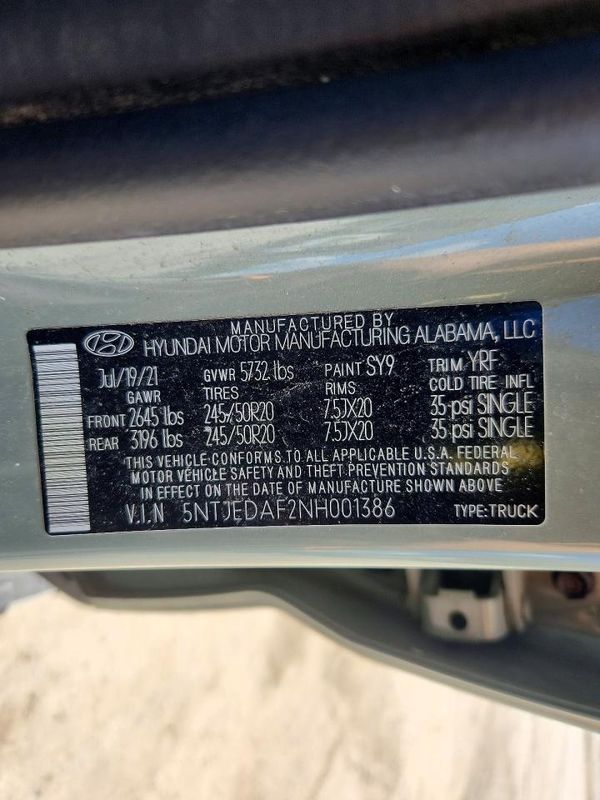 2022 HYUNDAI SANTA CRUZ