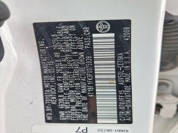 2015 TOYOTA CAMRY
