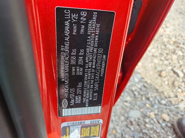 2023 HYUNDAI ELANTRA SEL w/Convenience Pkg