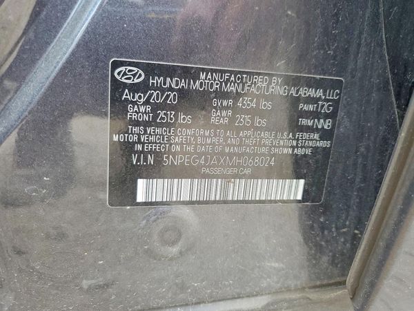 2021 HYUNDAI SONATA SE