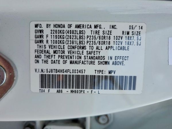 2015 ACURA RDX Technology Package