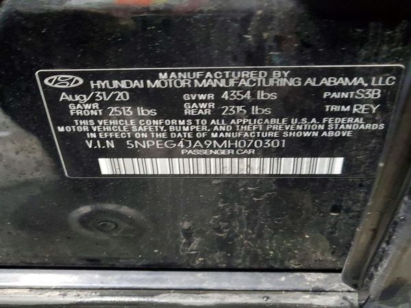 2021 HYUNDAI SONATA SE