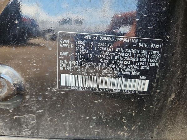 2022 SUBARU OUTBACK Touring
