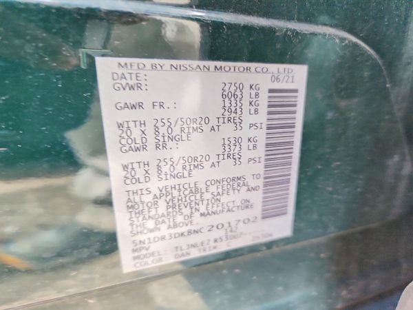 2022 NISSAN PATHFINDER Platinum