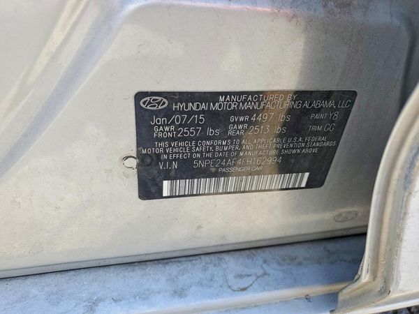 2015 HYUNDAI SONATA