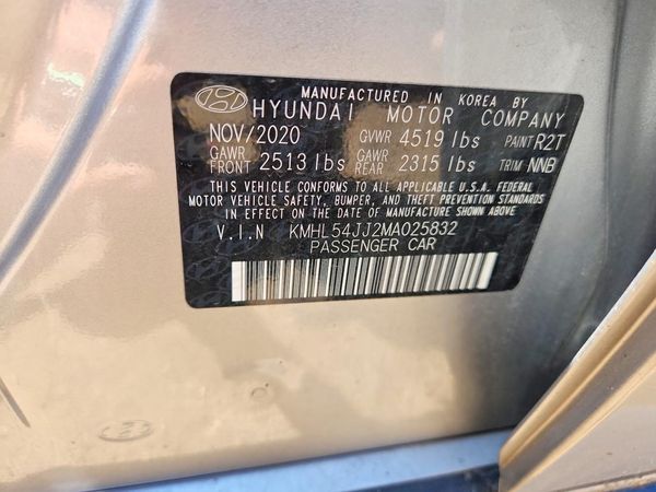 2021 HYUNDAI SONATA HYBRID