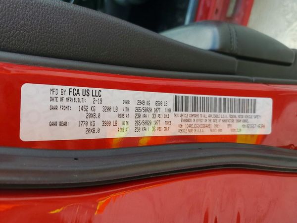 2019 DODGE DURANGO GT