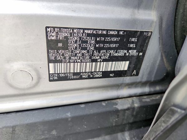 2021 TOYOTA RAV4 LE