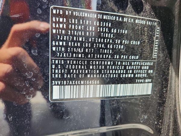 2019 VOLKSWAGEN TIGUAN