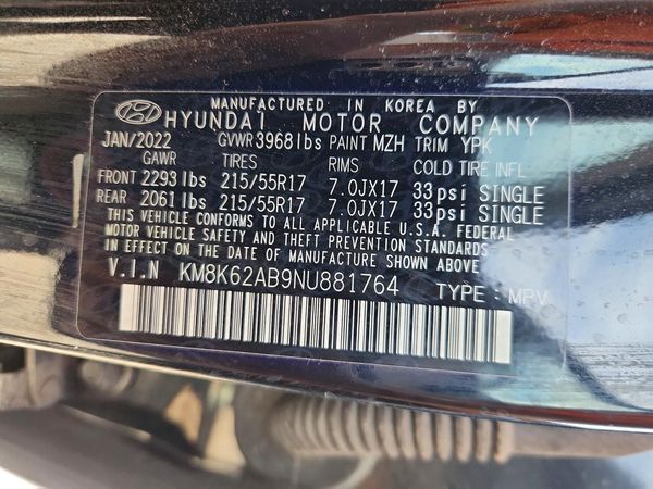2022 HYUNDAI KONA