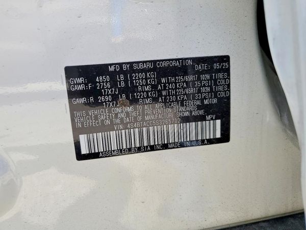 2025 SUBARU OUTBACK
