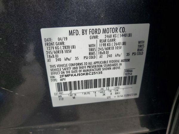 2019 FORD EDGE SEL