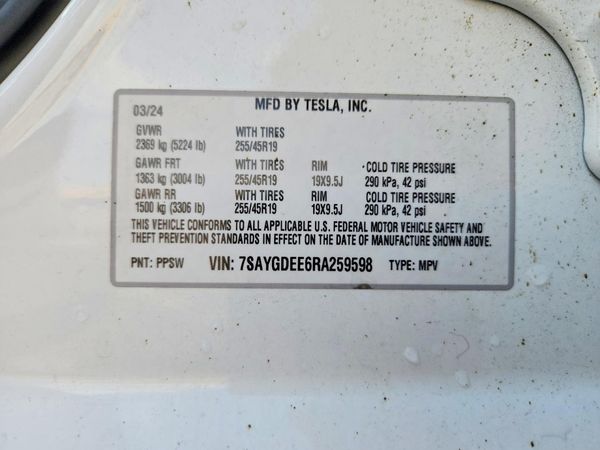 2024 TESLA MODEL Y