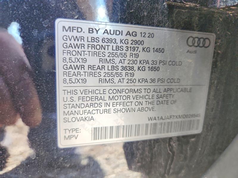 2021 AUDI Q7 quattro Premium