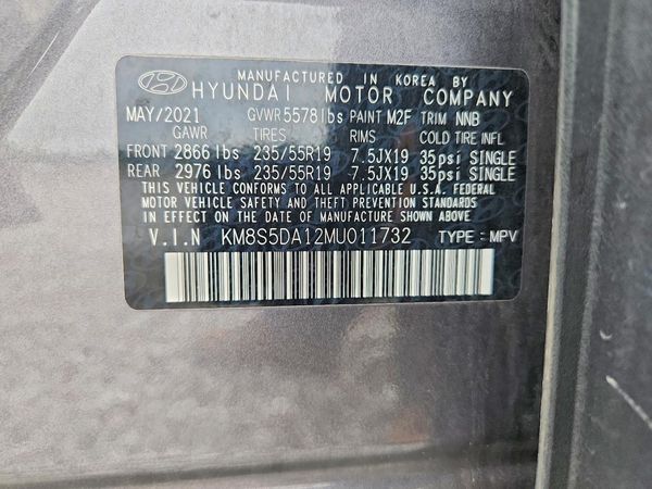 2021 HYUNDAI SANTA FE Limited