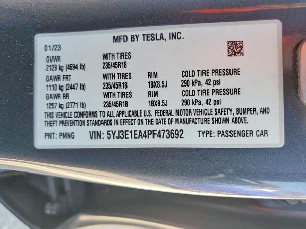 2023 TESLA MODEL 3